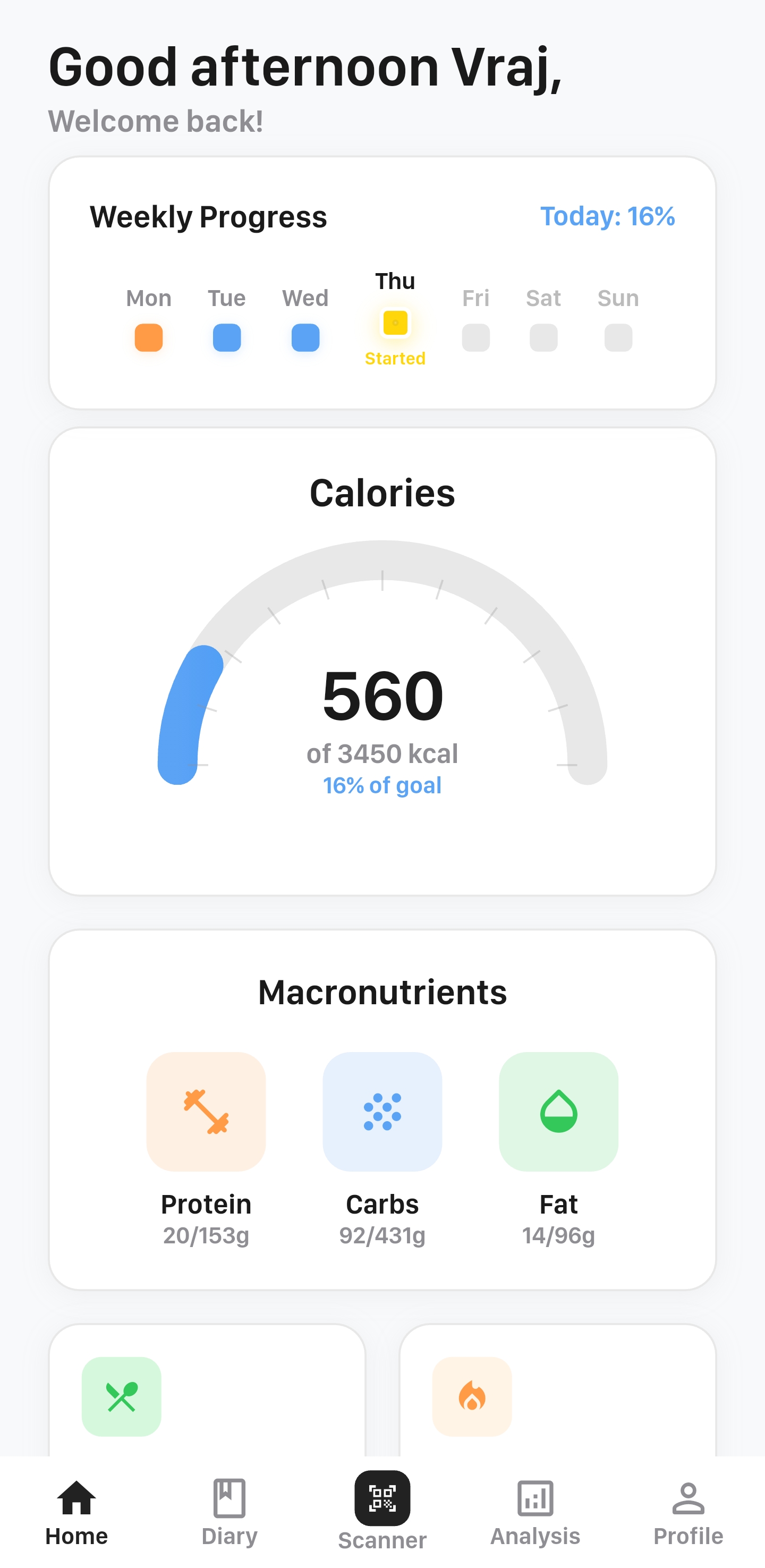 NutriGrove App Interface